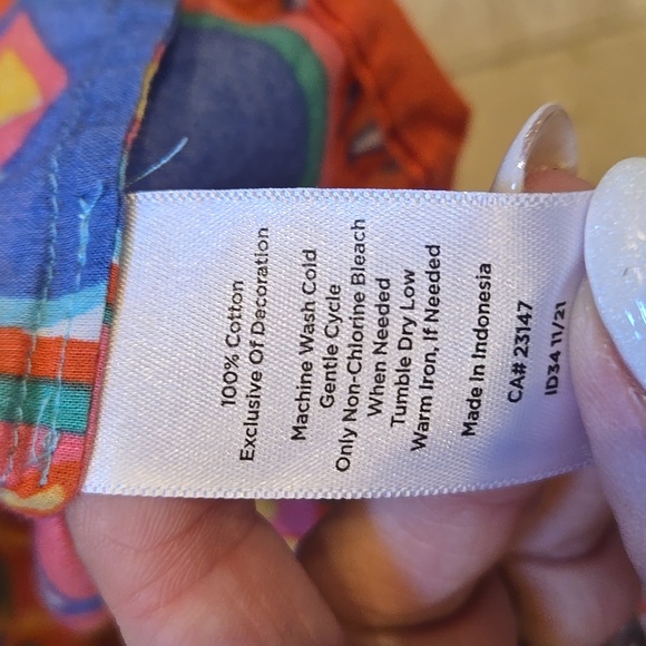 Talbot's Paisley Print 3/4 Length Sleeve Blouse - Picture 7 of 8